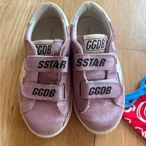 Golden Goose GGDB Sparkle Sneakers with Dual Velcro Straps